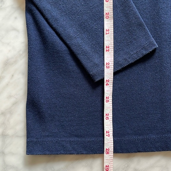 Taylor Stitch Heavy Bag Henley in Navy - Picture 7 of 8